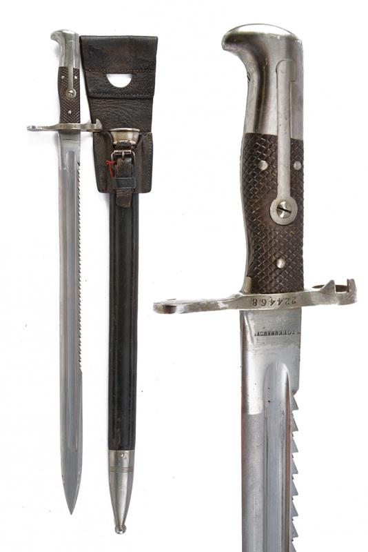 Baionetta mod. 1887 con dorso a sega