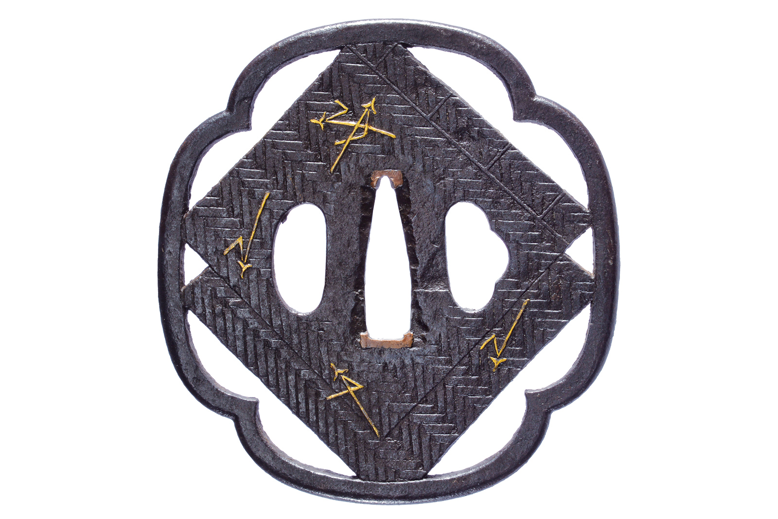 Bella tsuba della scuola Shoami