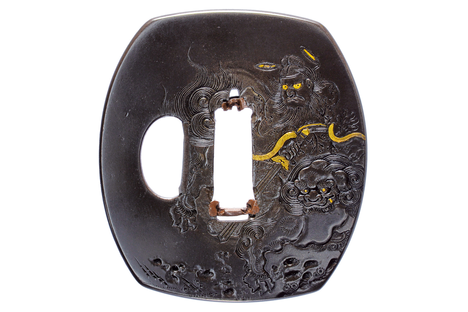 Bellissima tsuba in stile Yokoya