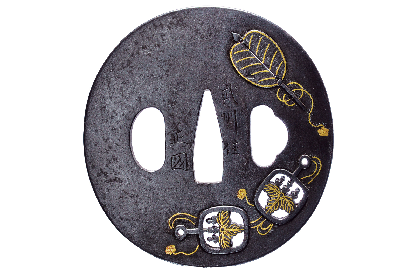 Tsuba firmata Bushu ju Masakuni della scuola Ito