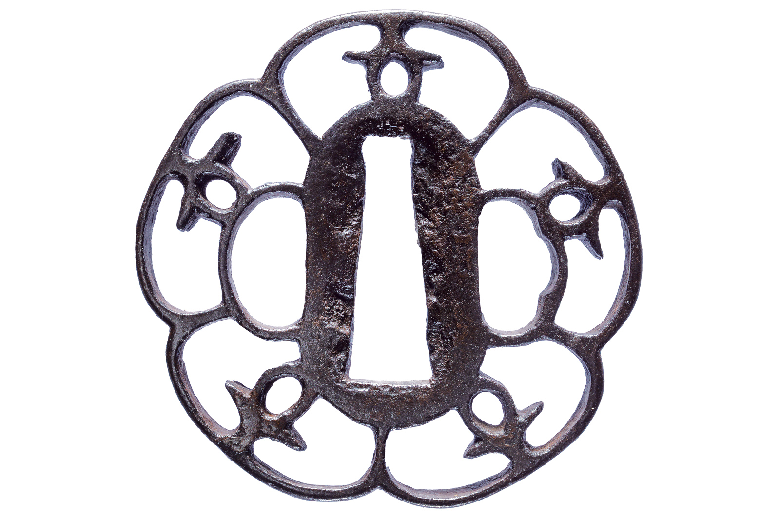 Tsuba attribuita alla scuola Kanayama