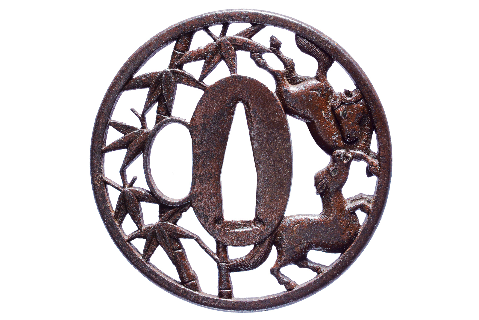 Tsuba firmata Echizen jū Kinai saku