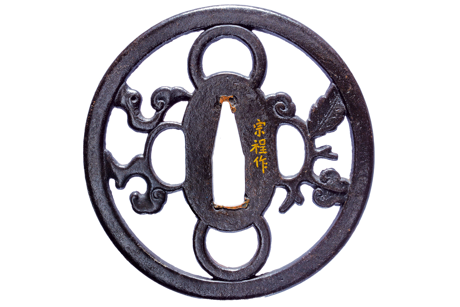 Tsuba firmatata Munenori saku