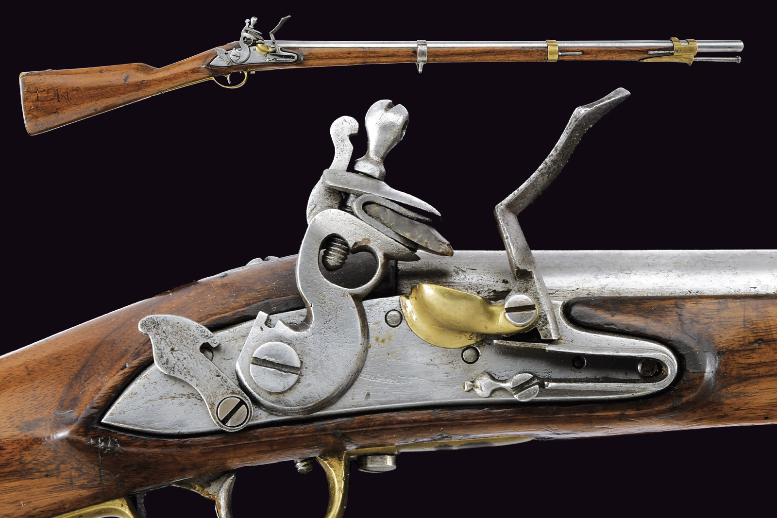 Raro fucile a pietra focaia da dragone Mod. 1798/99