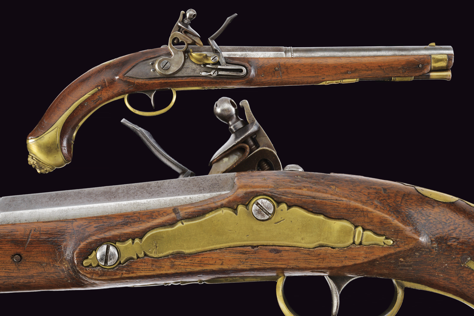Rarissima pistola a pietra focaia da Artiglieria modello 1824