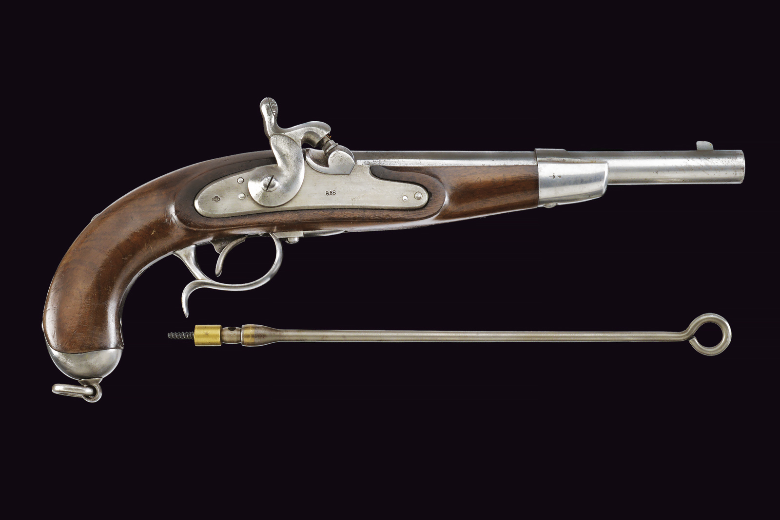 Rarissima pistola a luminello da cavalleria mod. 1858
