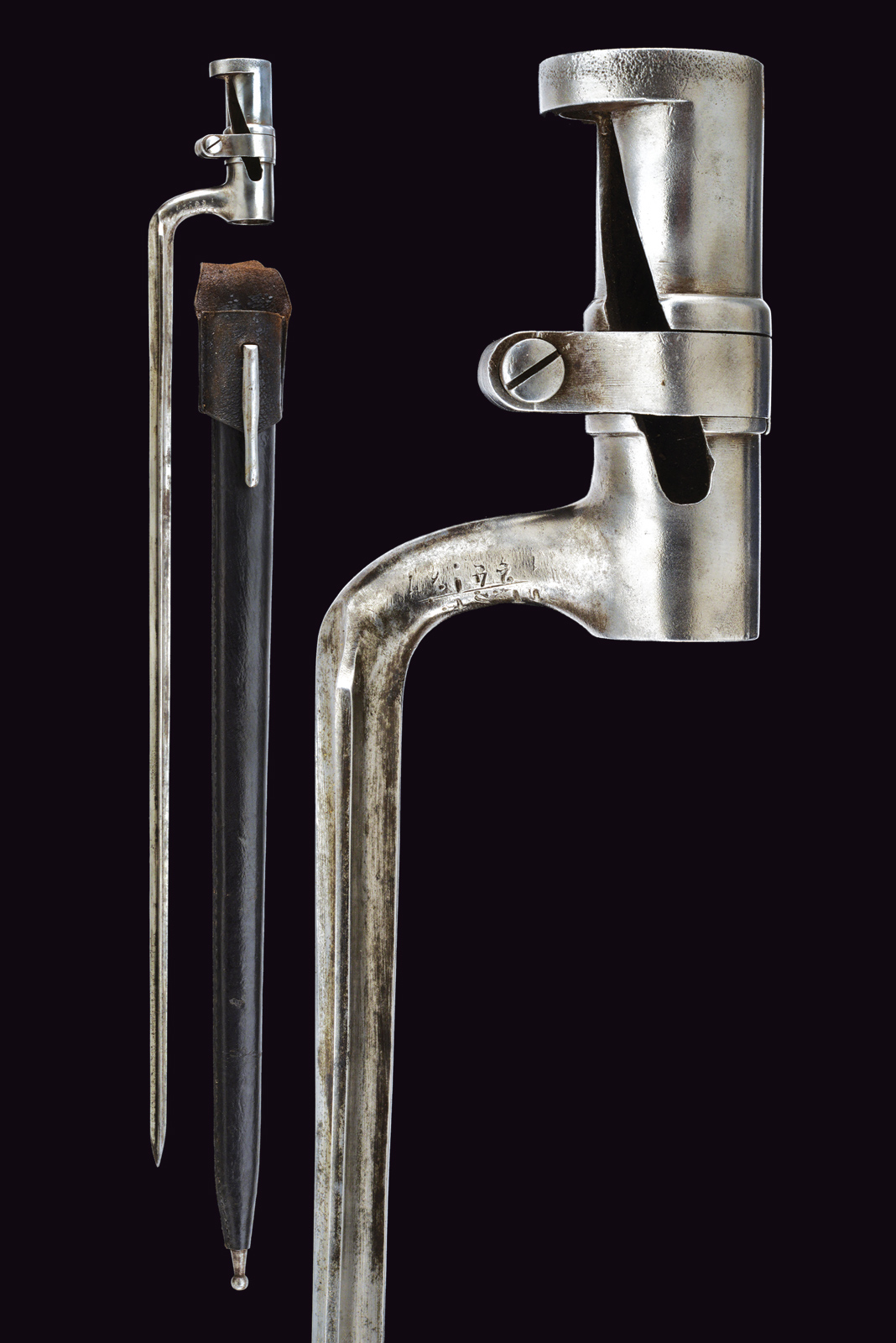 Baionetta a ghiera per fucile Lorenz mod. 1854/62/67