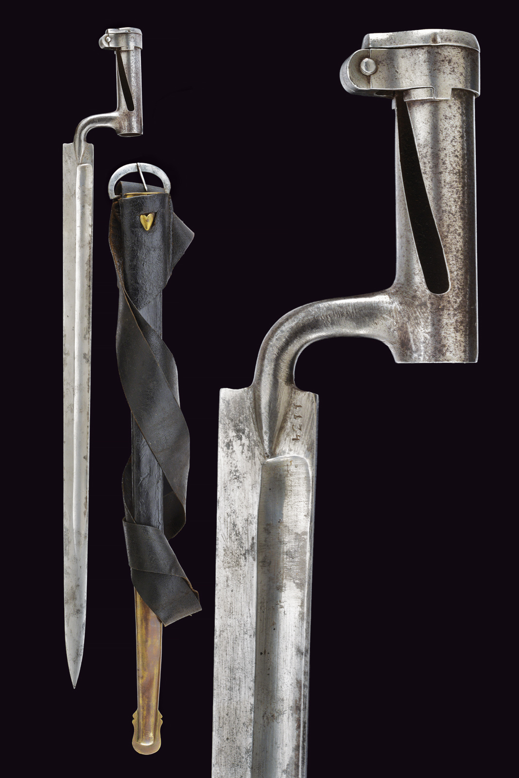  "Haubajonett" a ghiera mod. 1854 per Jaegerstutzen
