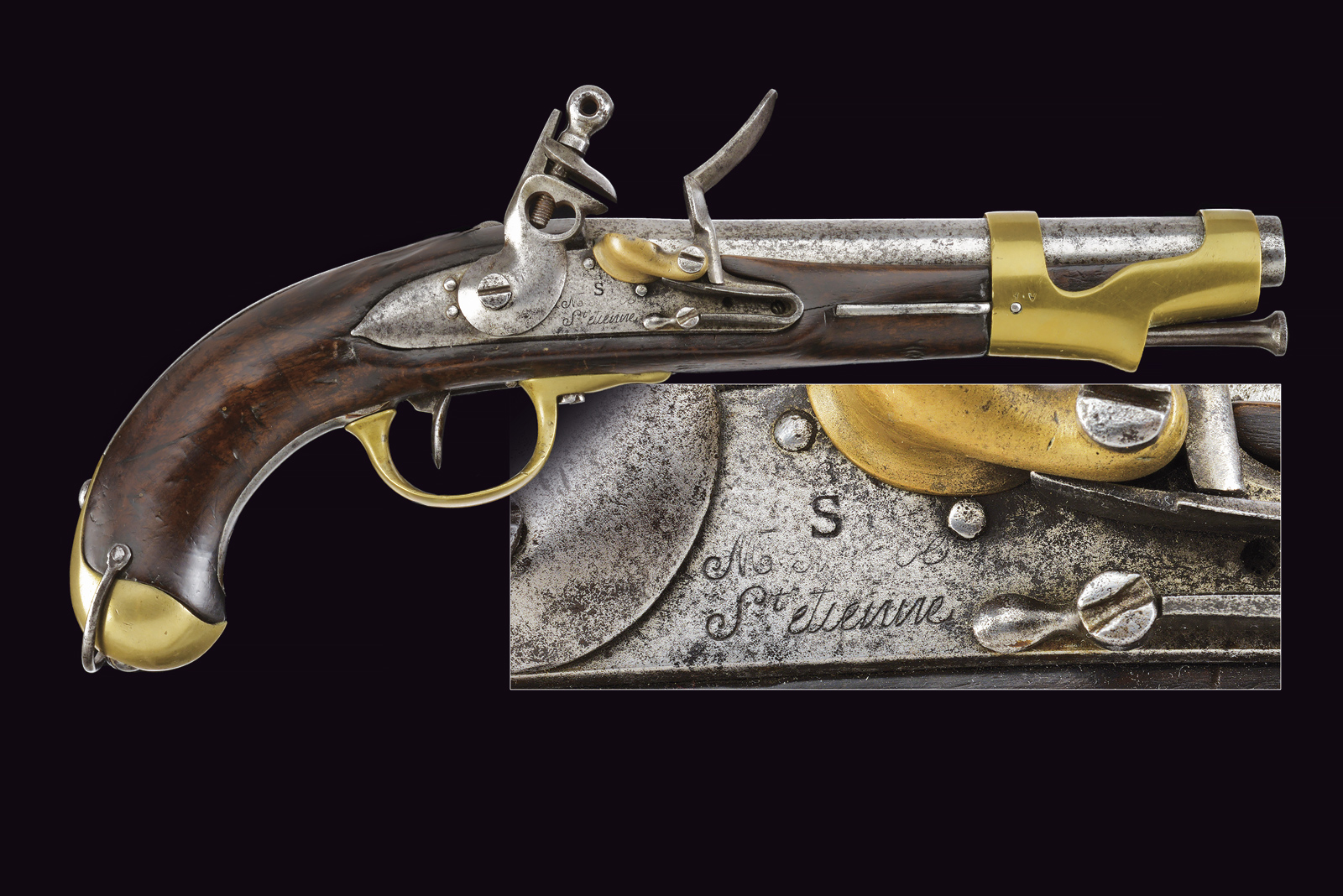 Pistola a pietra focaia AN IX