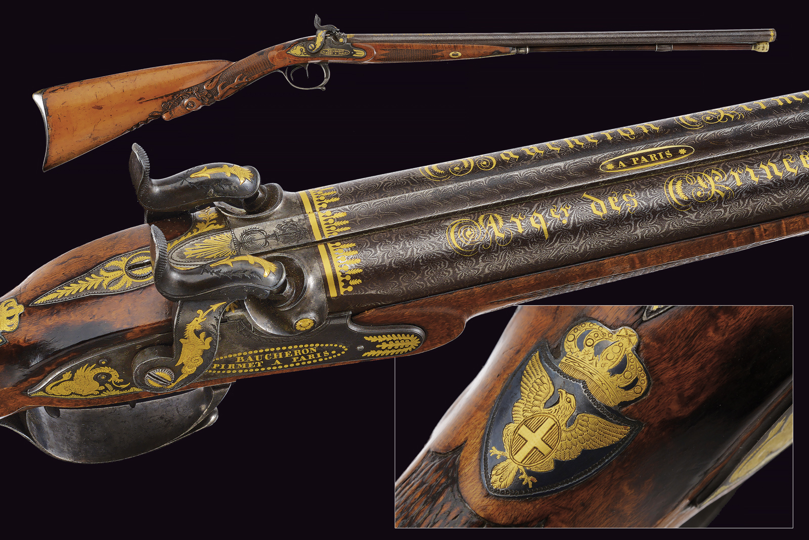 Elegante doppietta a luminello firmata Baucheron Pirmet
