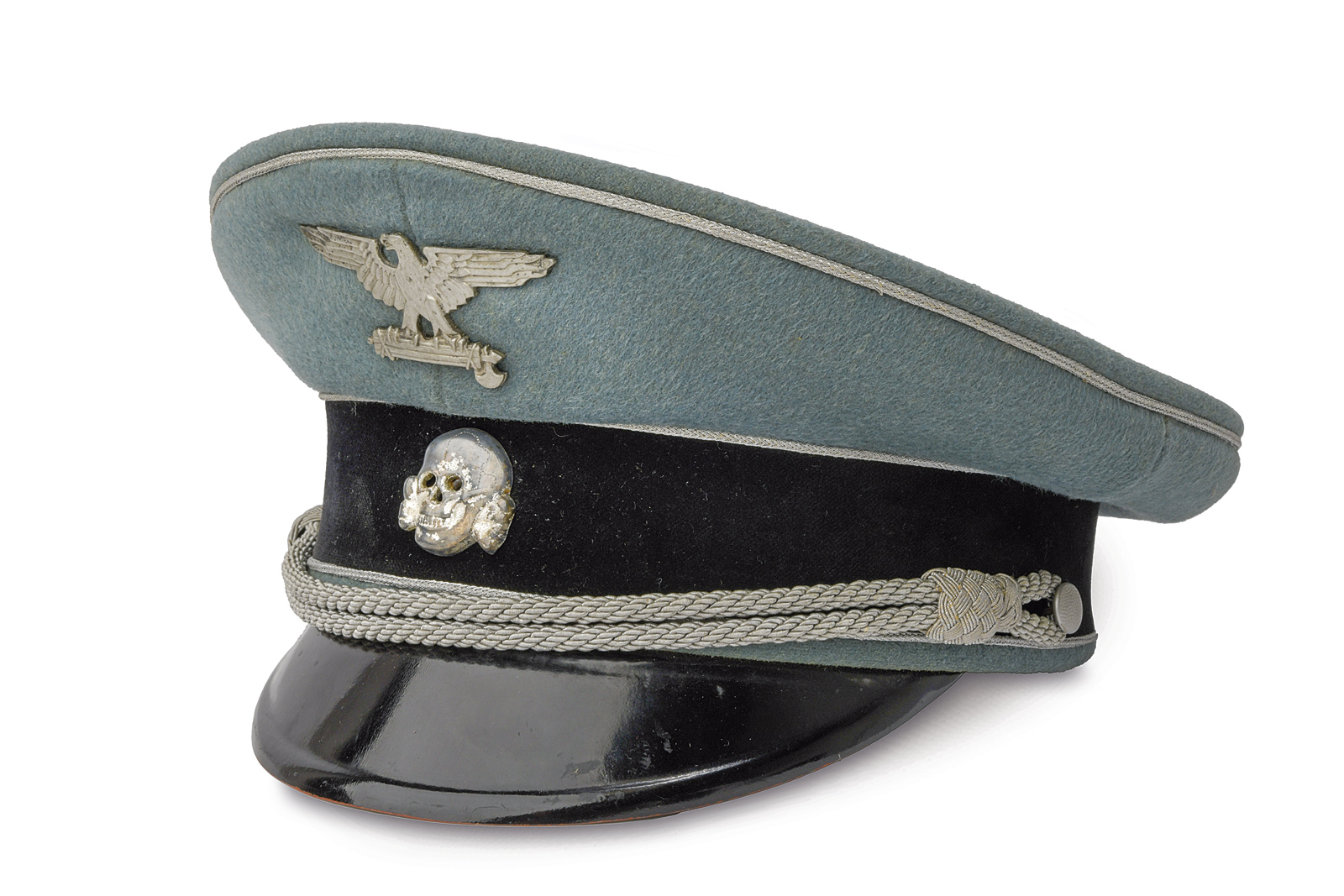 Rarissimo prototipo di cappello (Schirmmütze) per le SS italiane