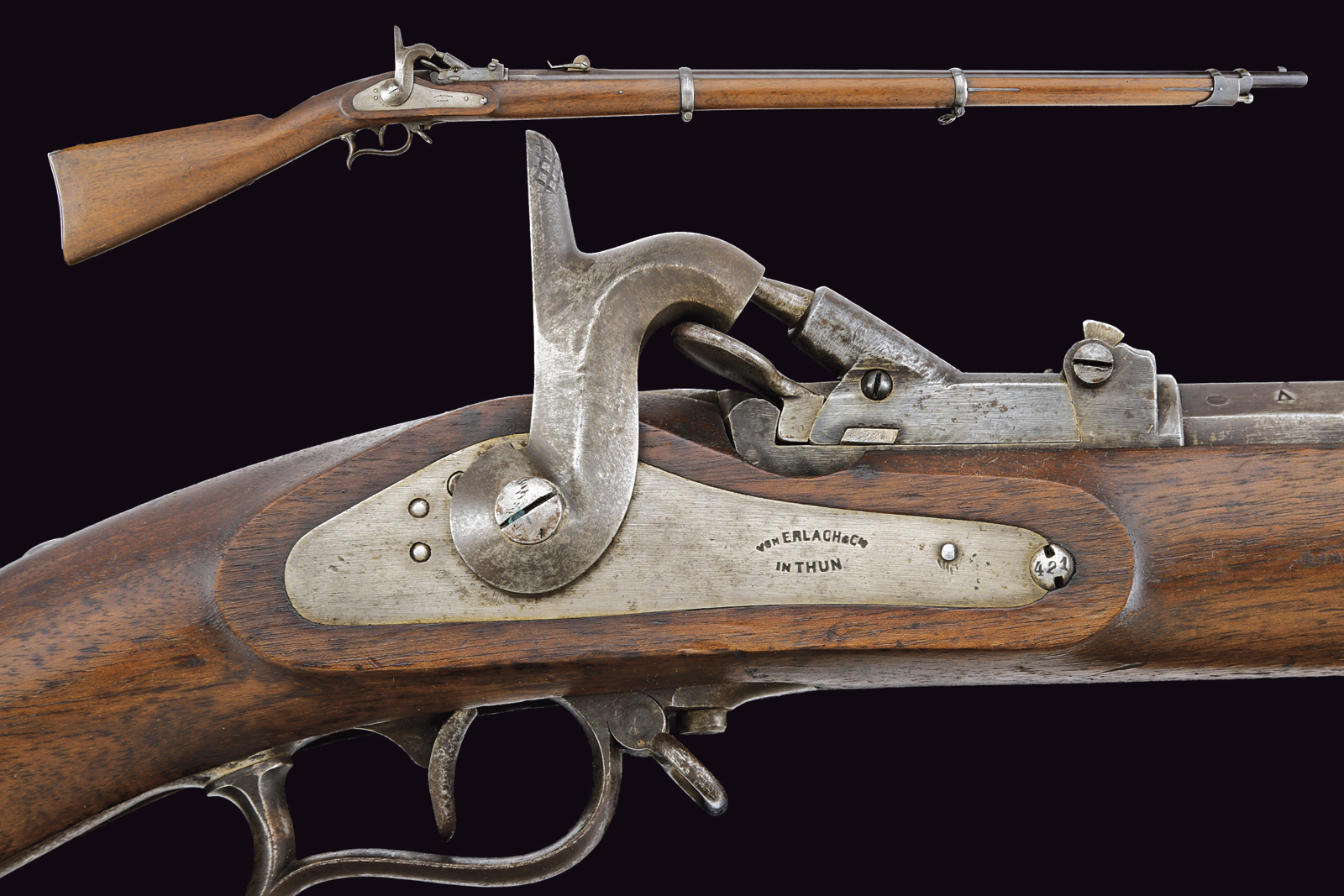 Fucile Milbank-Amsler a retrocarica Mod. 1863/67