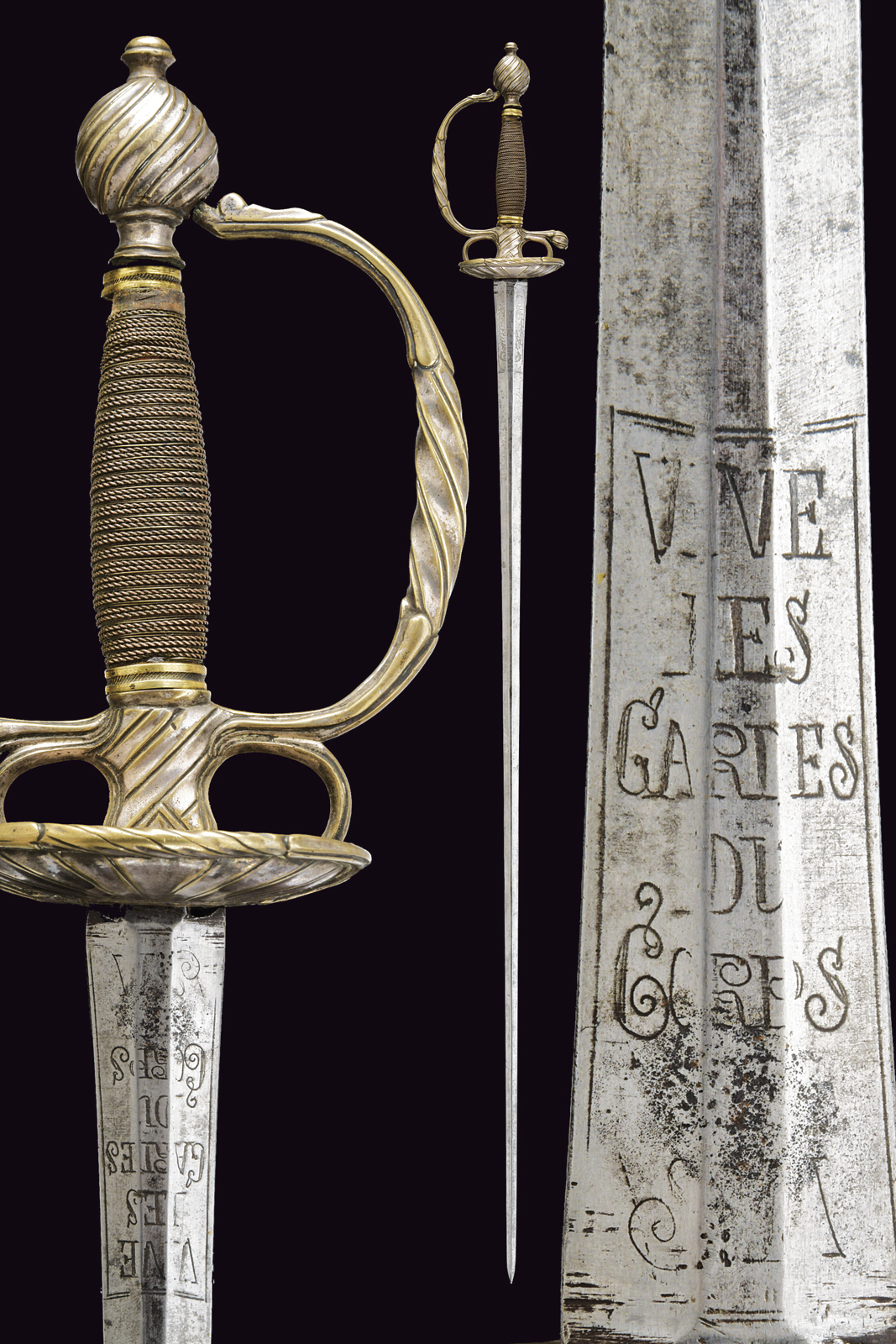 Spadino da ufficiale delle Guardie del Corpo di Sua Maestà, Modello 1774.
