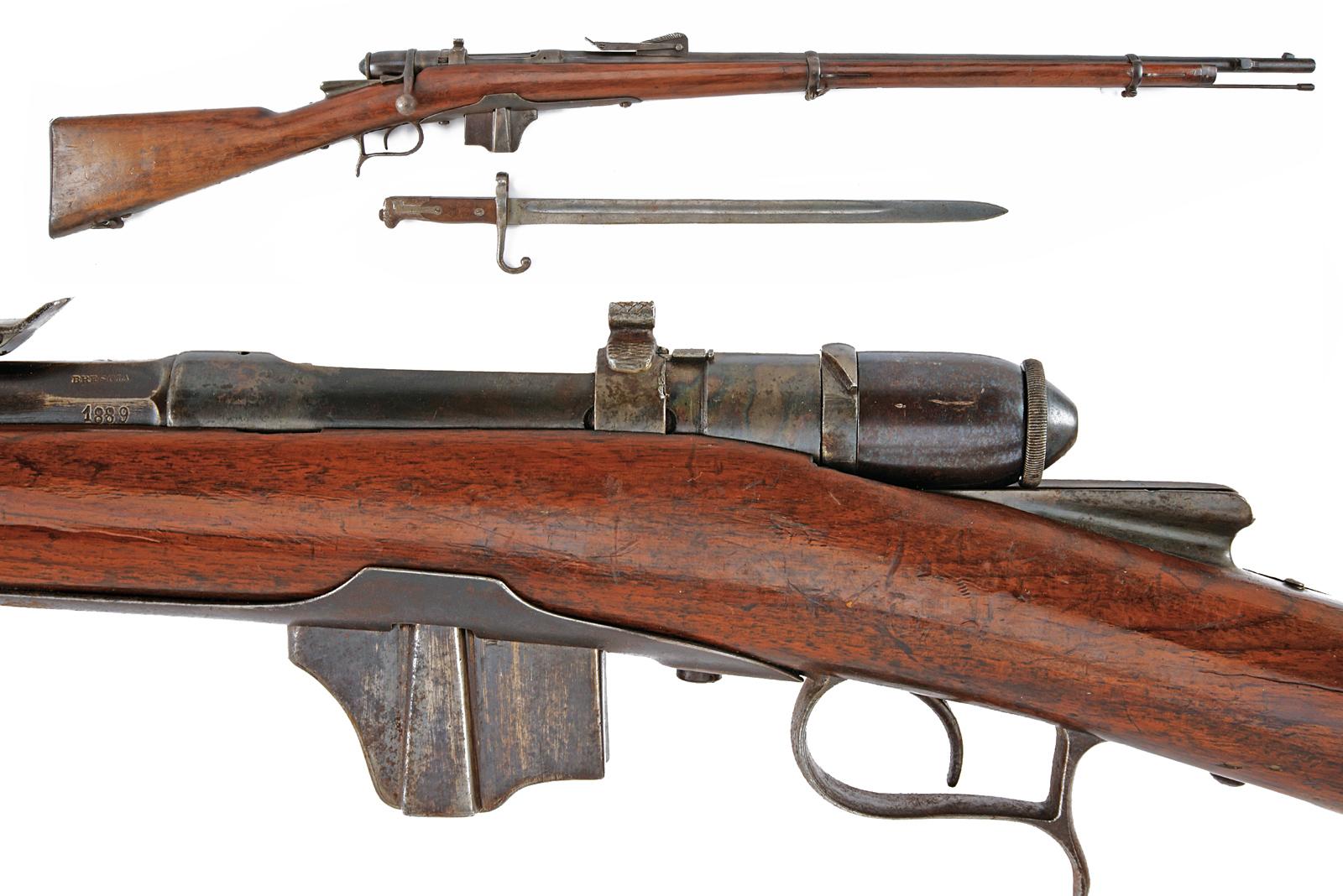 Fucile Vetterli mod. 1870/87 a retrocarica con baionetta