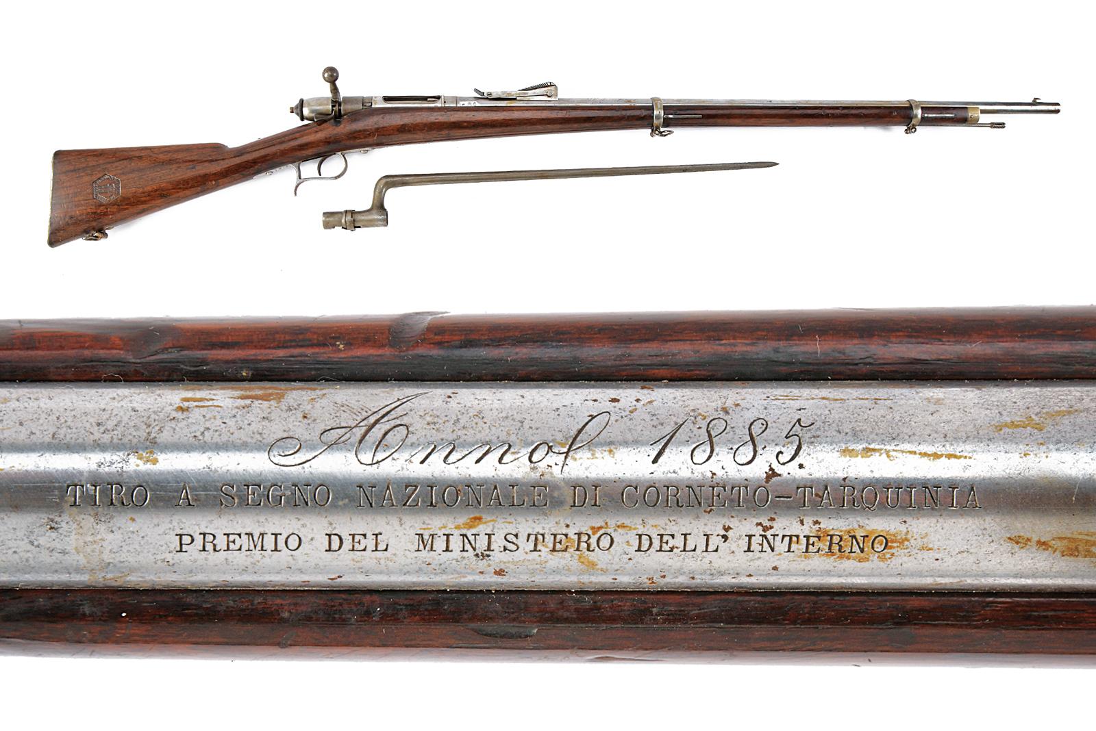 Fucile Vetterli Mod. 1870 con baionetta