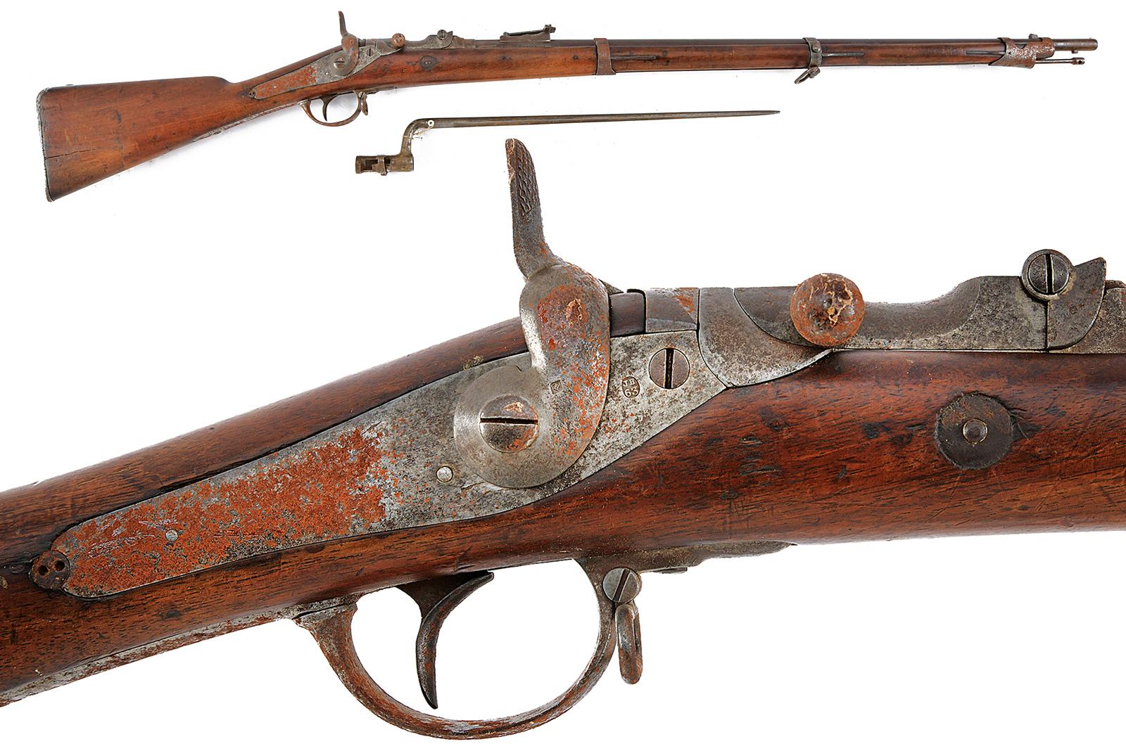Fucile Albini-Breandlin a retrocarica mod. 1867 con baionetta 