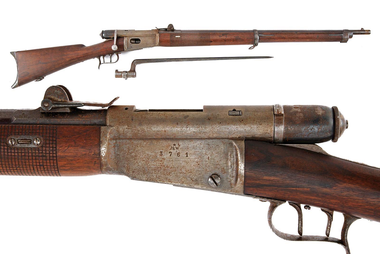 Fucile Vetterli Mod. 1871 Stutzer con baionetta 