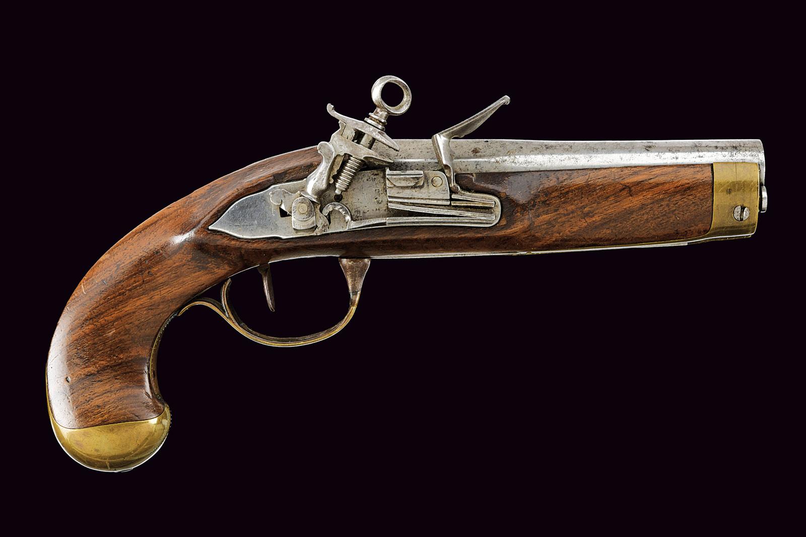 Rara pistola alla romana Mazzocchi con coltello a scatto