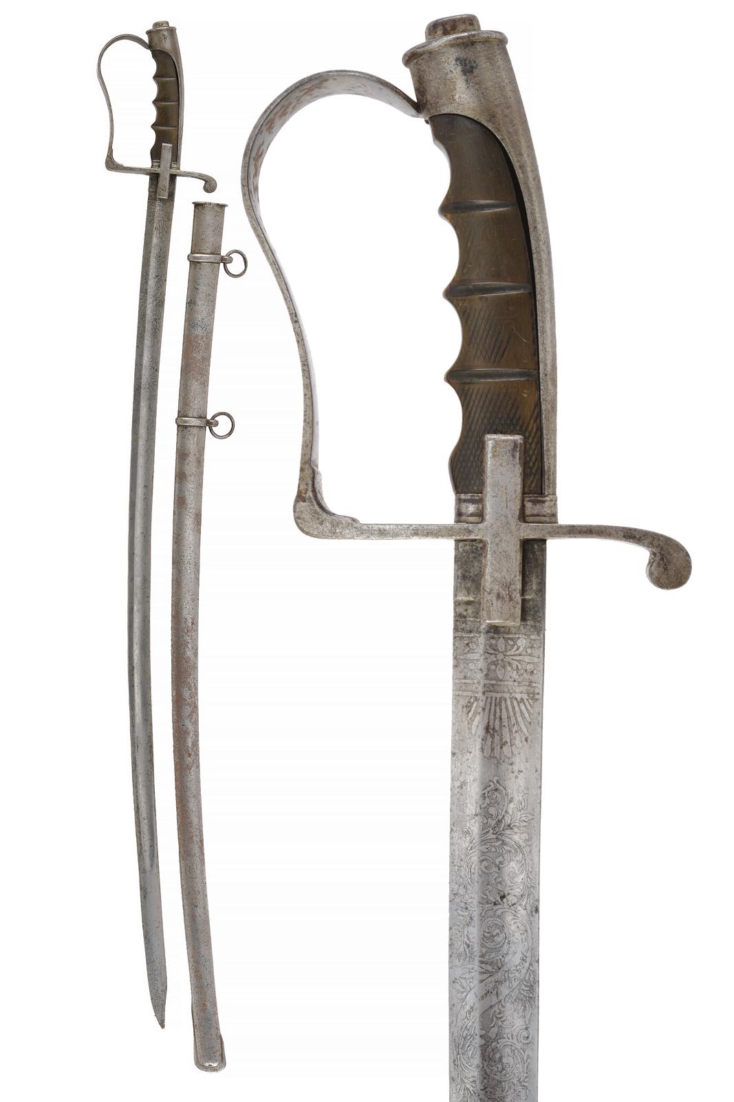 Sciabola sul Mod. 1855 con lama di Labruna