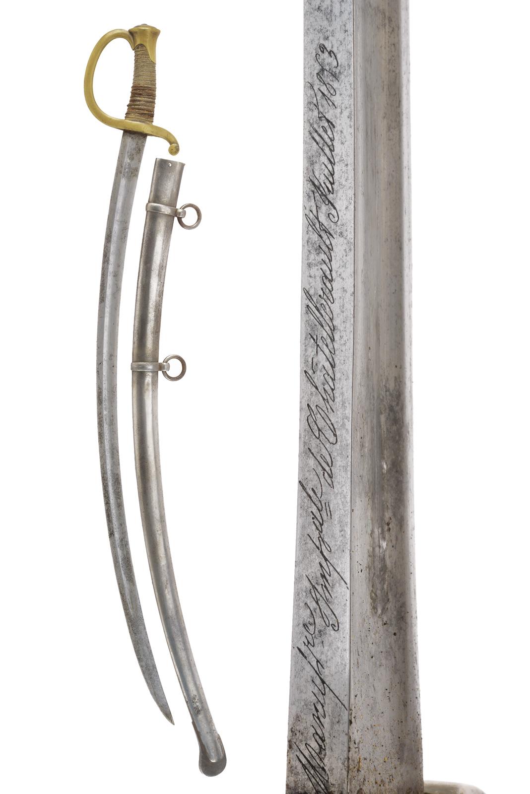 Sciabola da ufficiale d'artiglieria mod. 1829