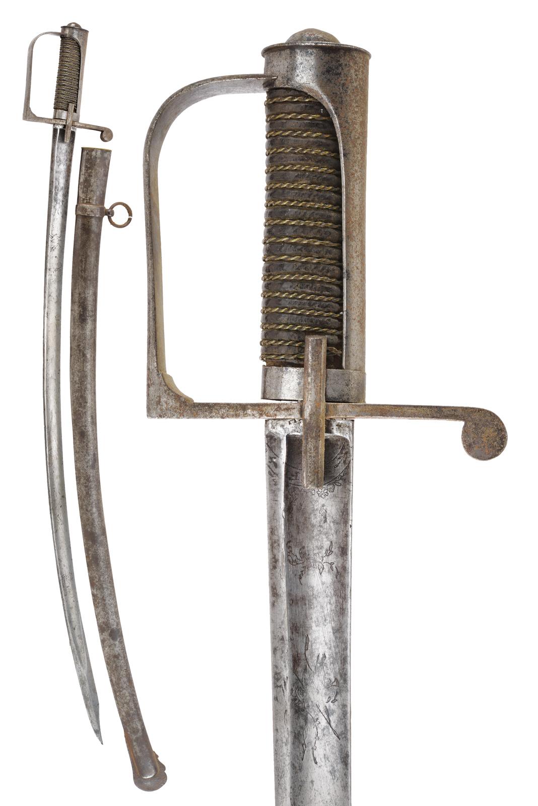 Sciabola da ufficiale d'artiglieria mod. 1833