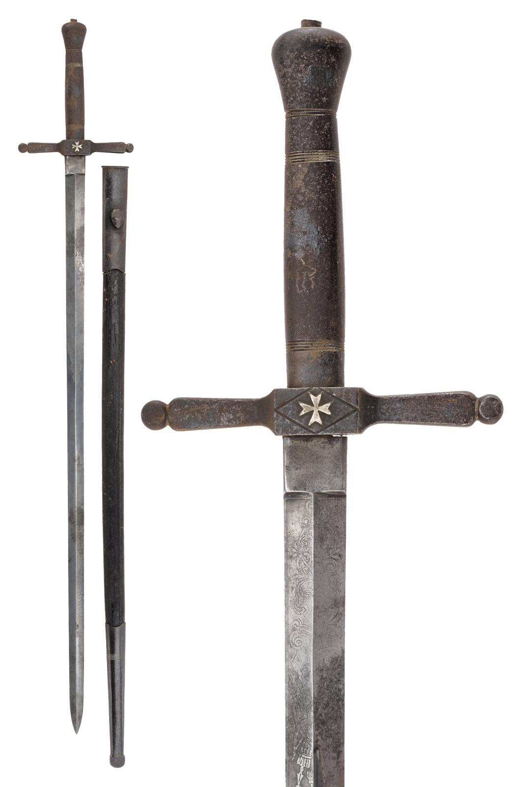 Spada di un cavaliere dell'Ordine di Malta