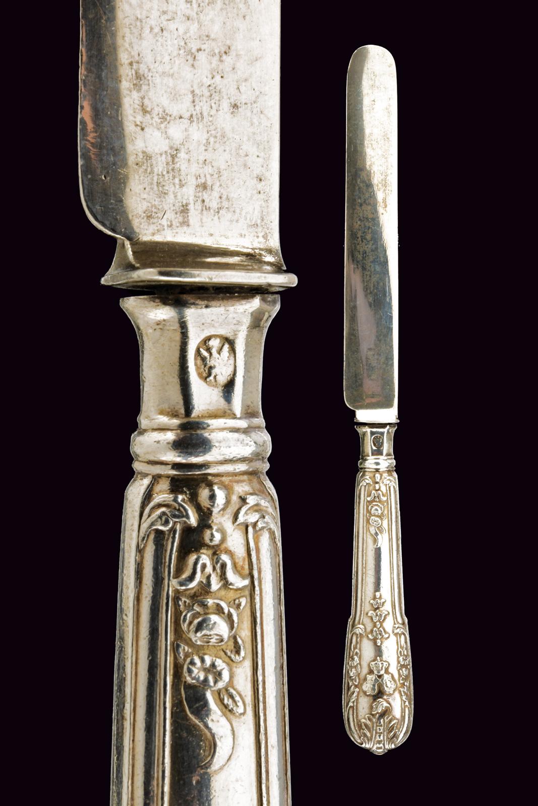 Coltello in argento appartenuto a un membro della Casa Savoia