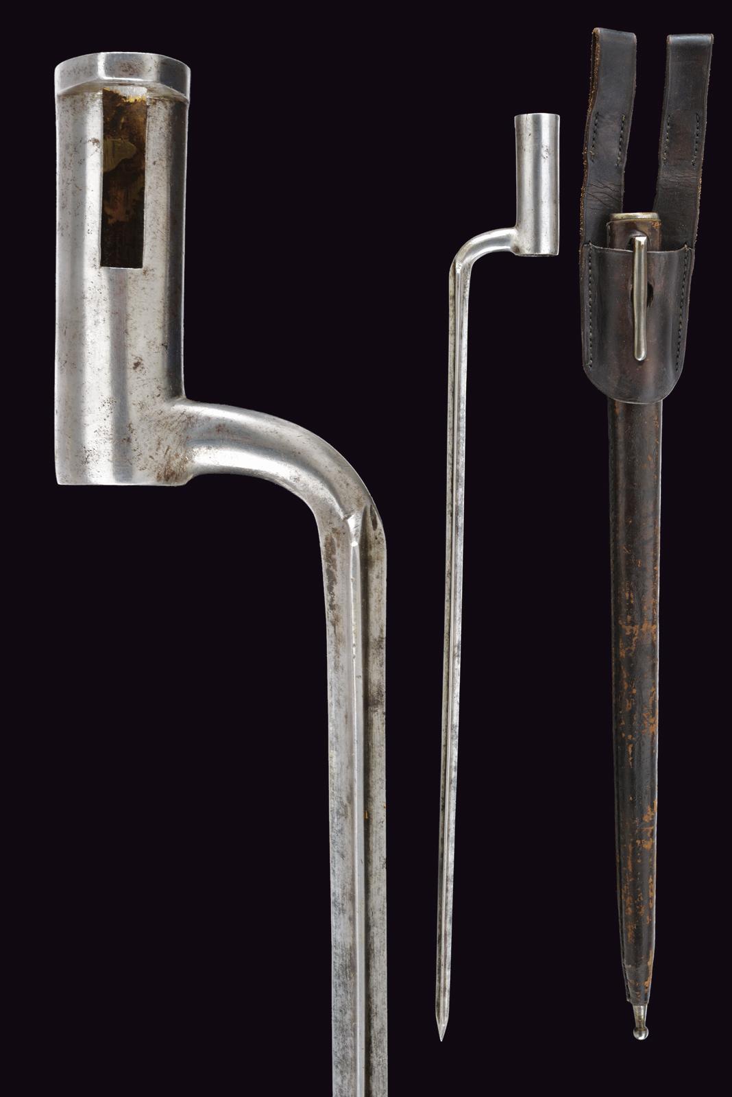 Baionetta a manicotto mod. 1838 per fucile Augustin mod. 1842/44