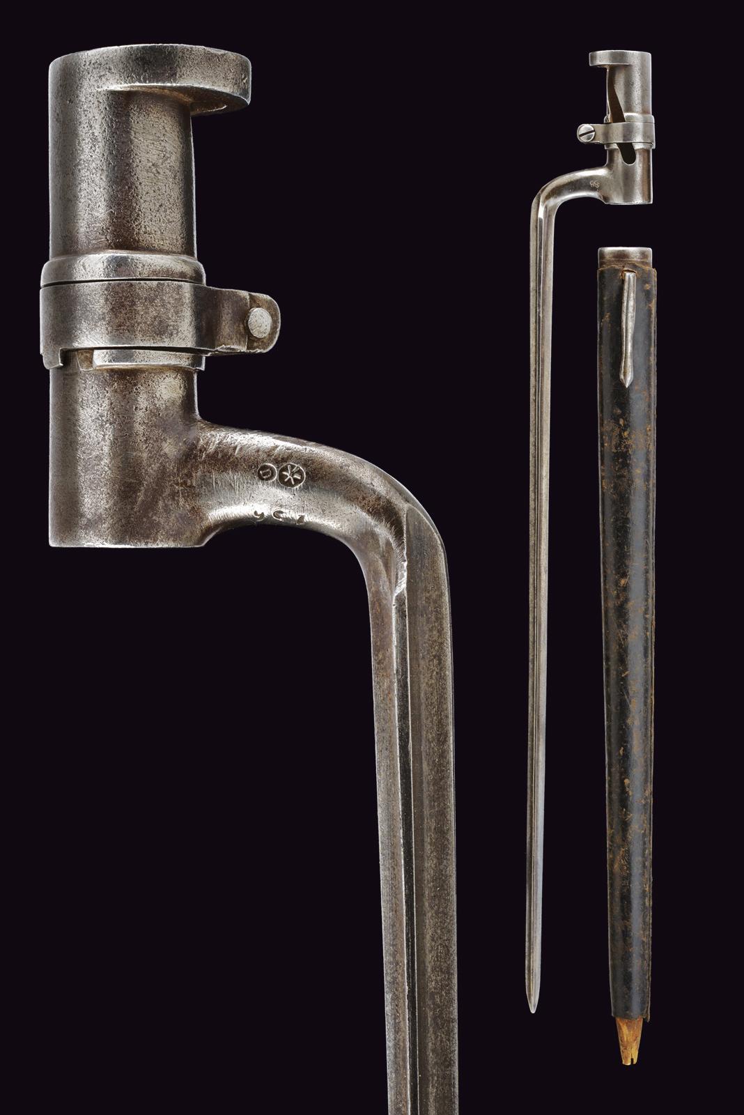 Baionetta a ghiera per fucile Lorenz da cadetto mod. 1854