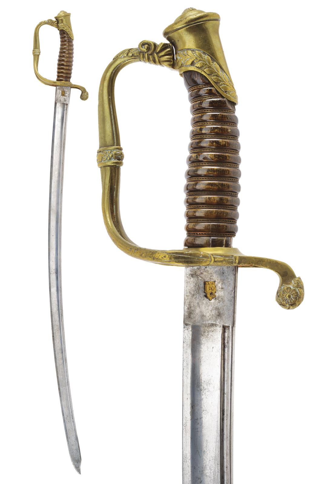 Sciabola da ufficiale sul modello francese 1821