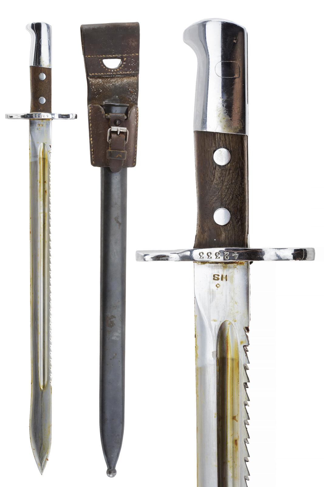 Baionetta da zappatore Mod. 1914 "Sägebajonett" per fucile Schmidt-Rubin
