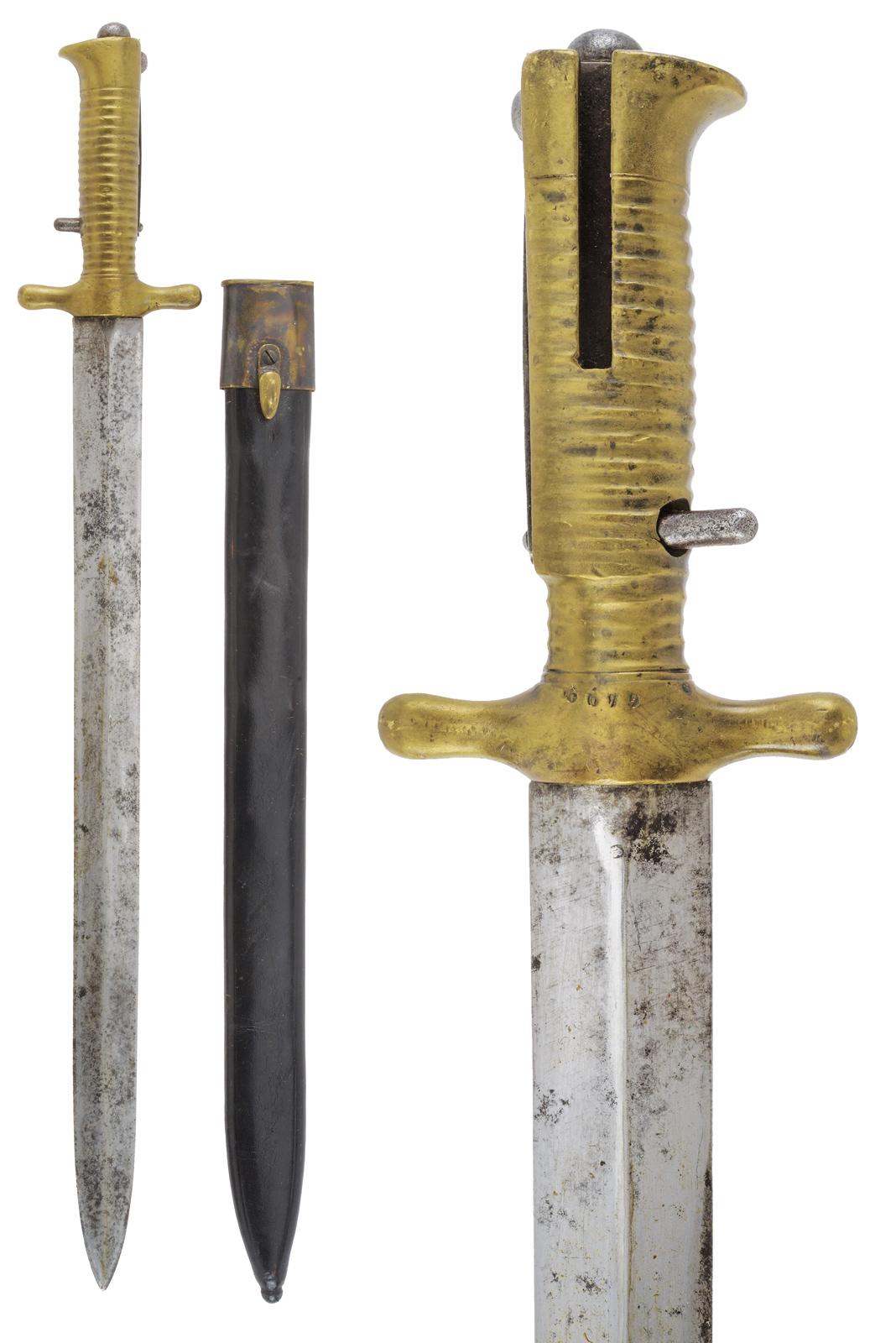 Baionetta Mod. 1843 per moschetto d'artiglieria