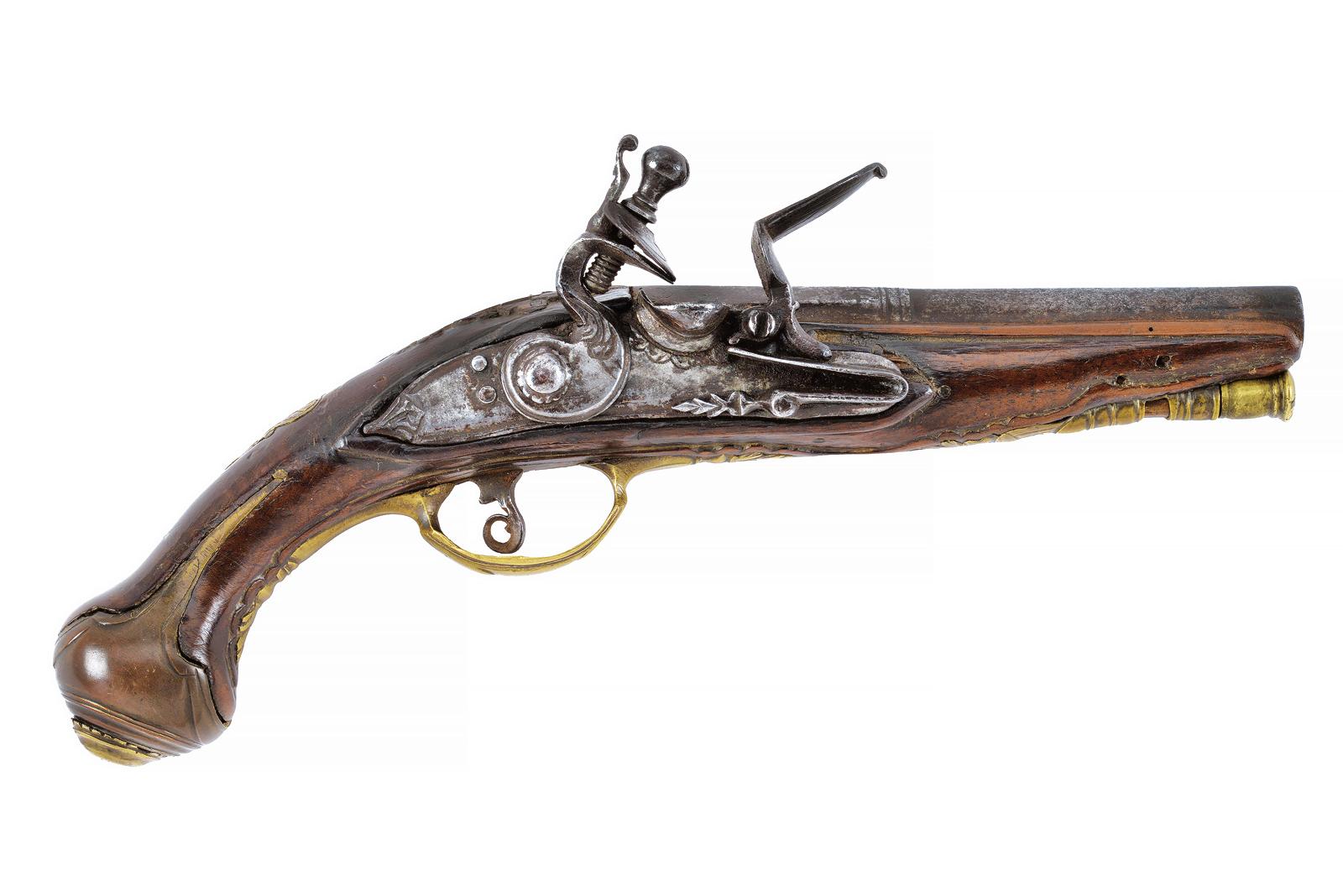 Pistola a pietra focaia da viaggio
