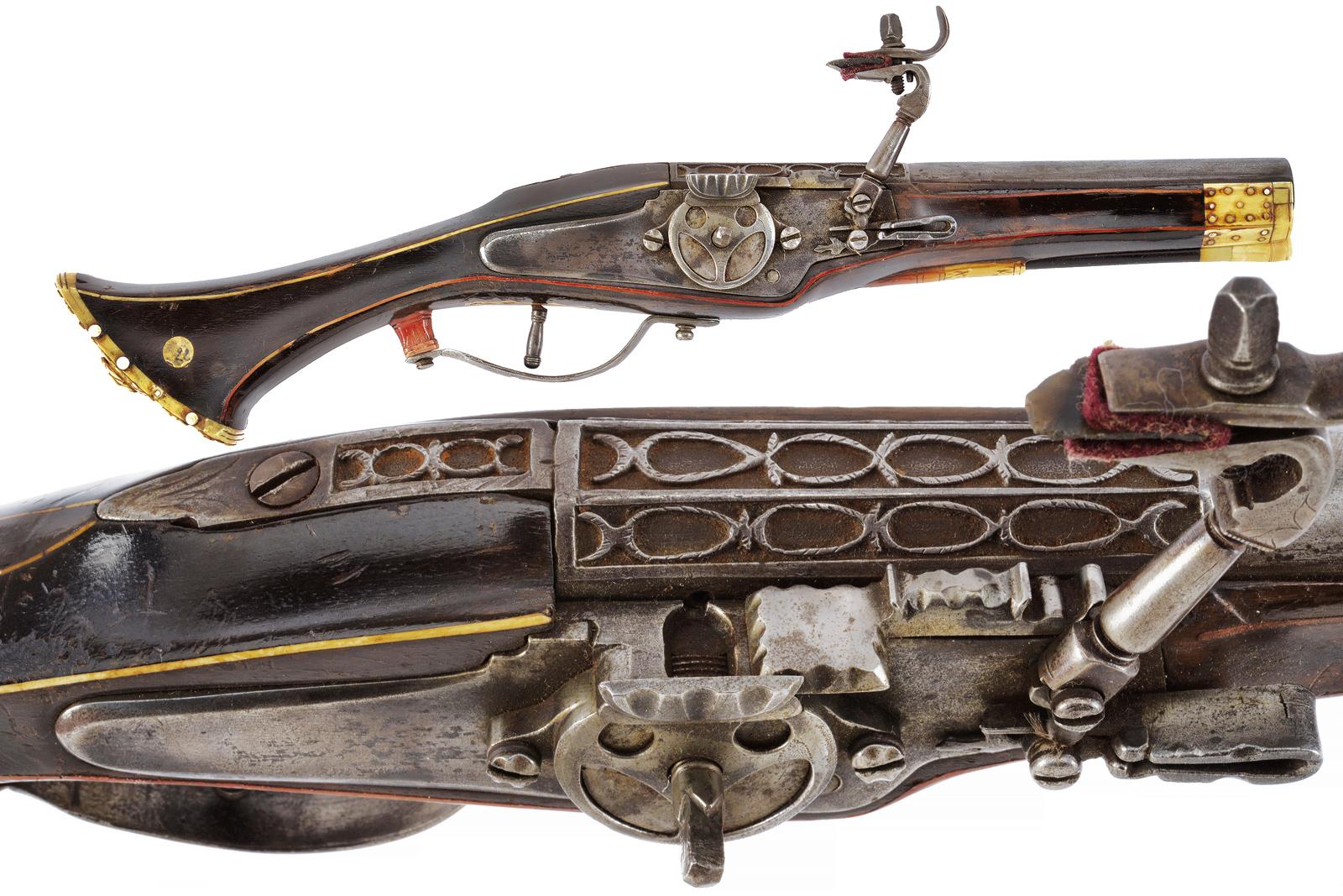 Pistola a ruota in stile 1590 circa