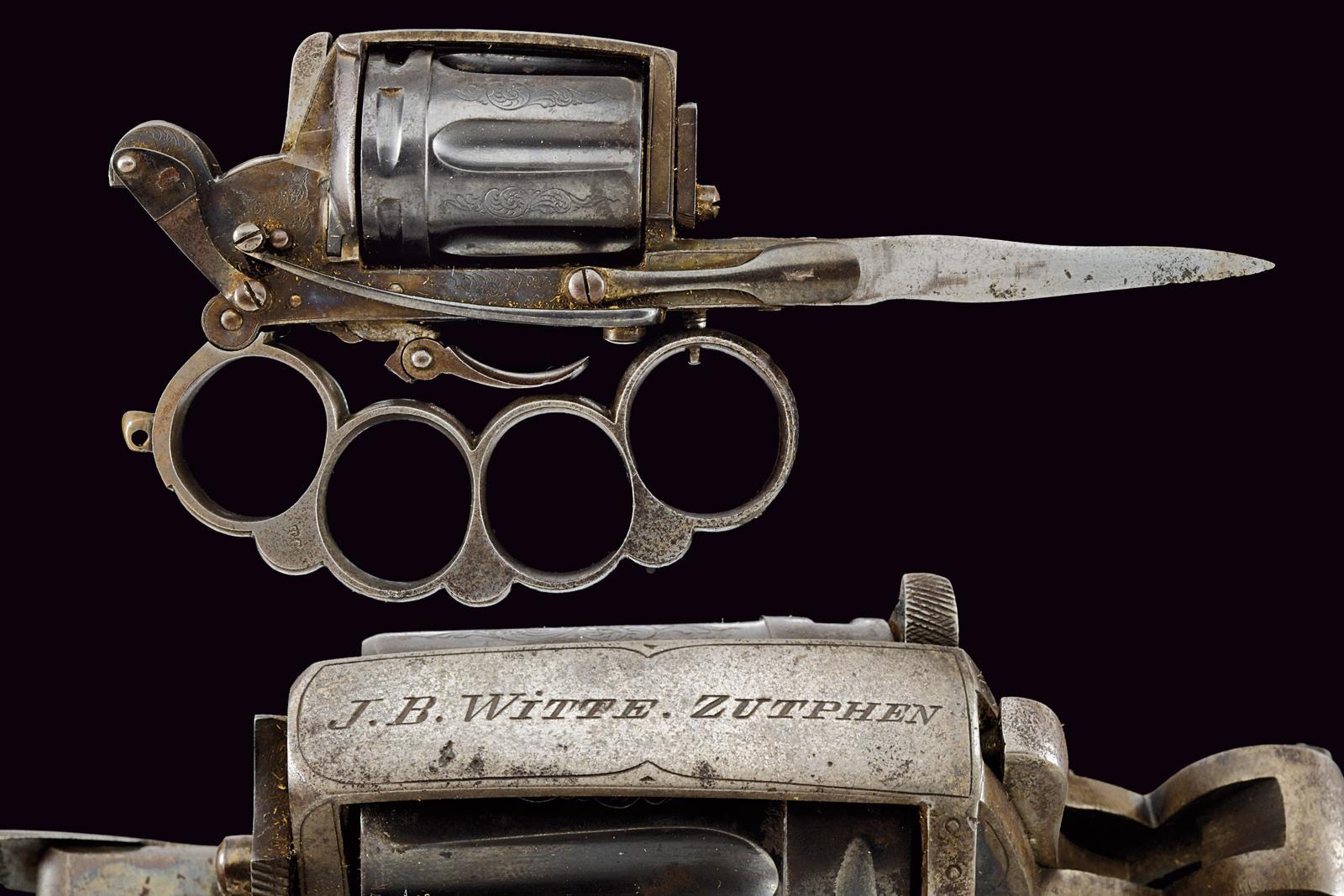 Raro revolver del tipo "Apache" a percussione centrale