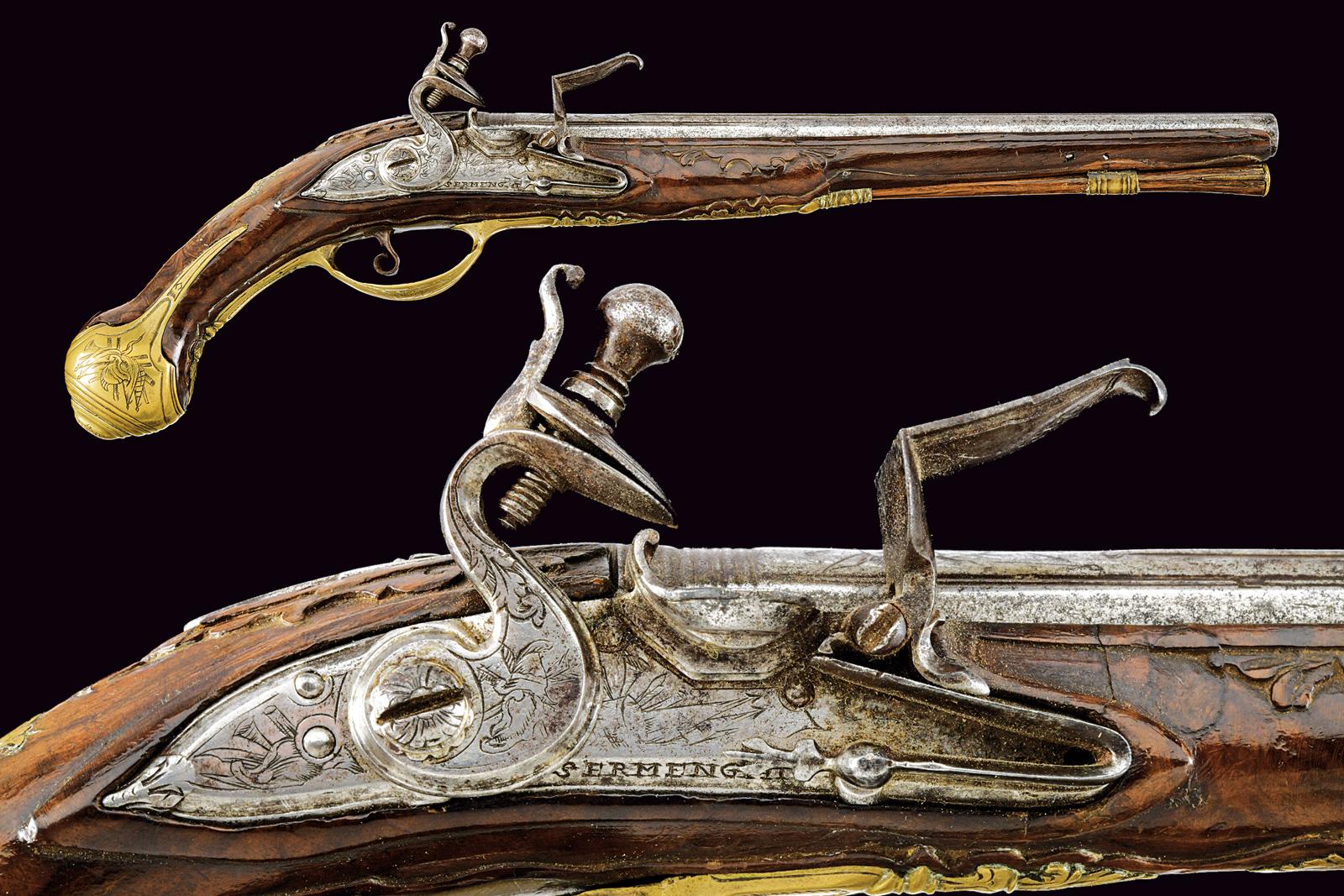 Pistola a pietra focaia di Sermenghi