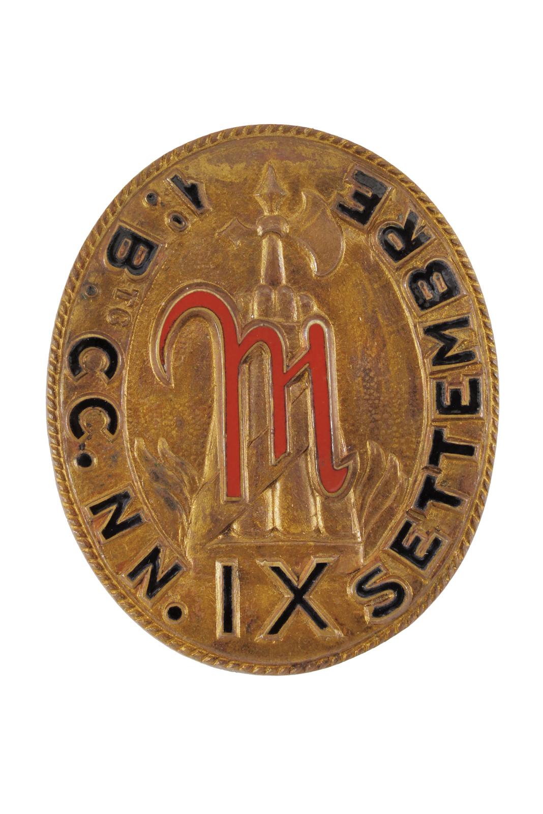 Distintivo 1° Btg. “M” Camicie Nere IX Settembre 