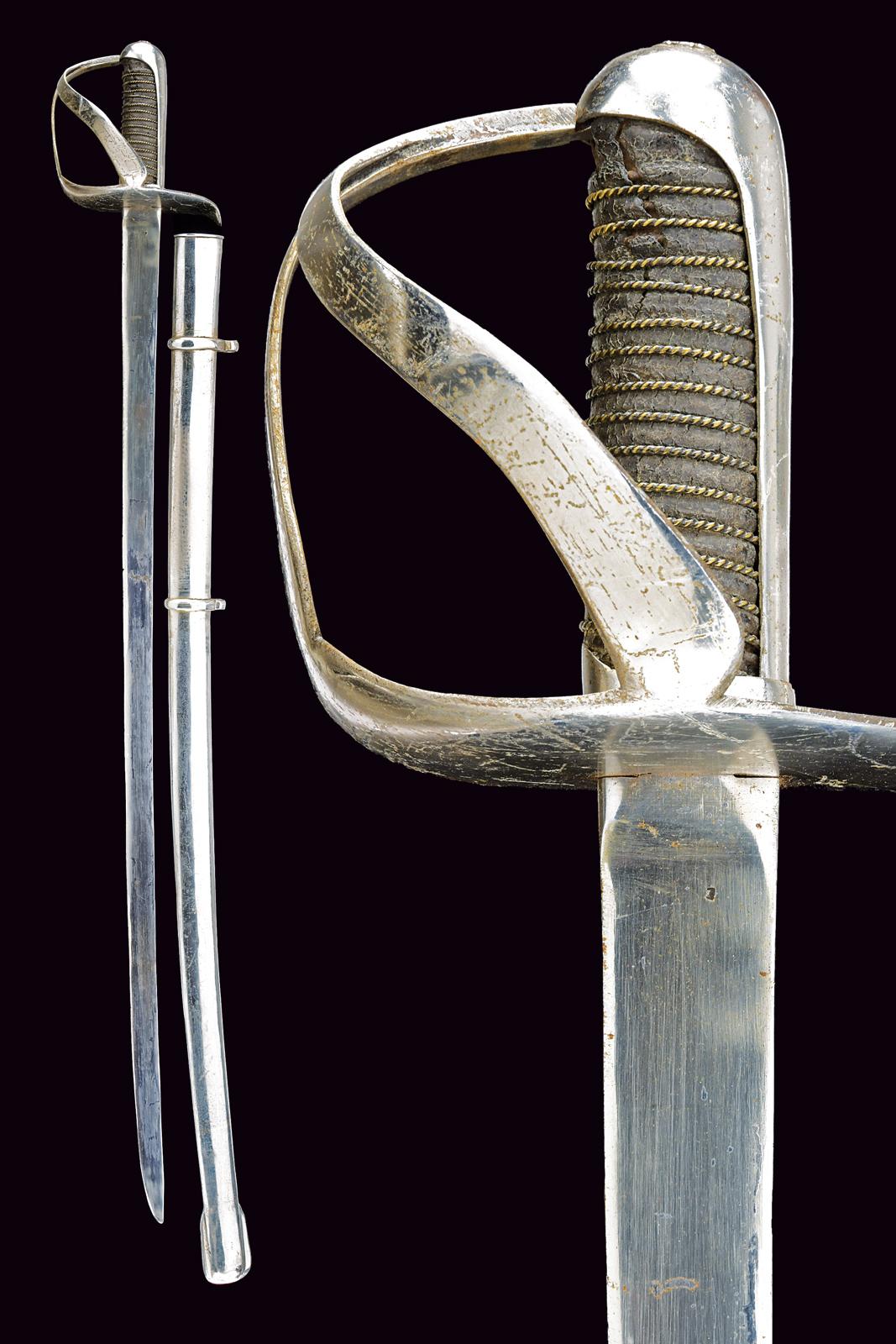 Rara sciabola da truppa di cavalleria leggera mod. 1829