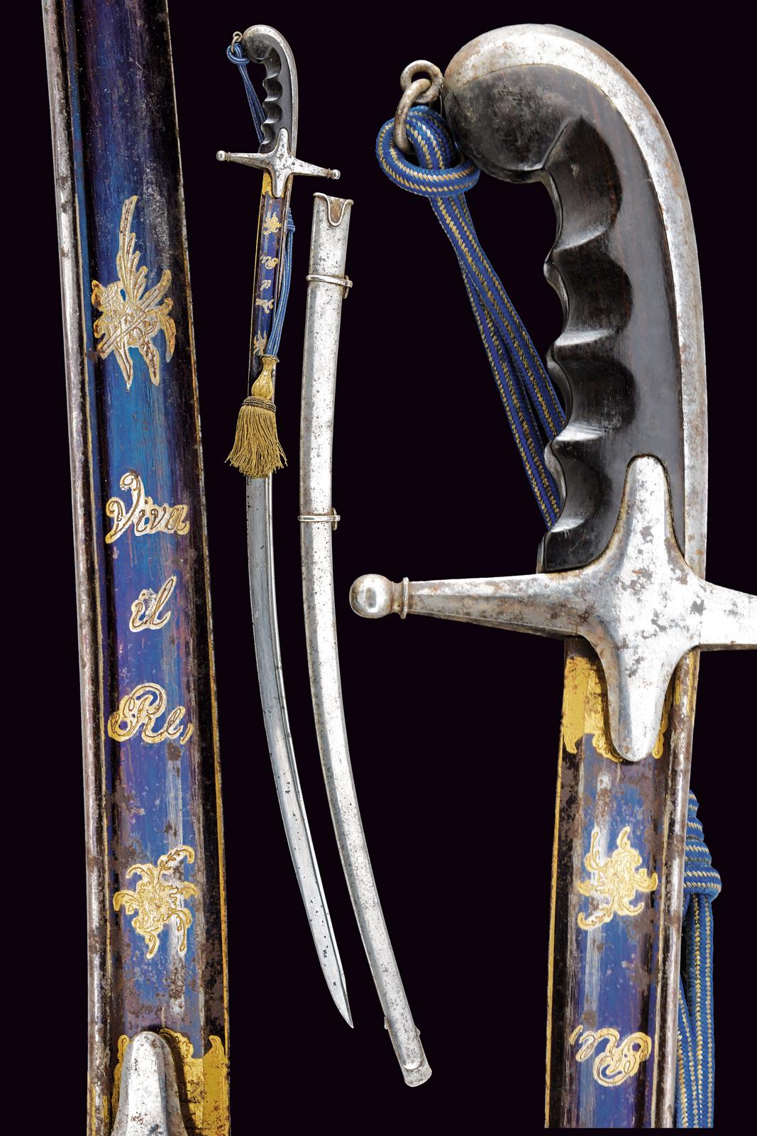 Sciabola da ufficiale del corpo di Stato Maggiore adottata nel 1843 con bella lama