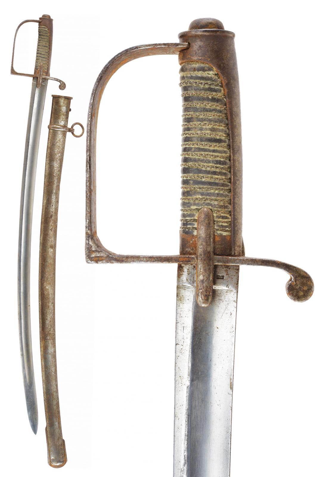 Sciabola da ufficiale d'artiglieria mod. 1833