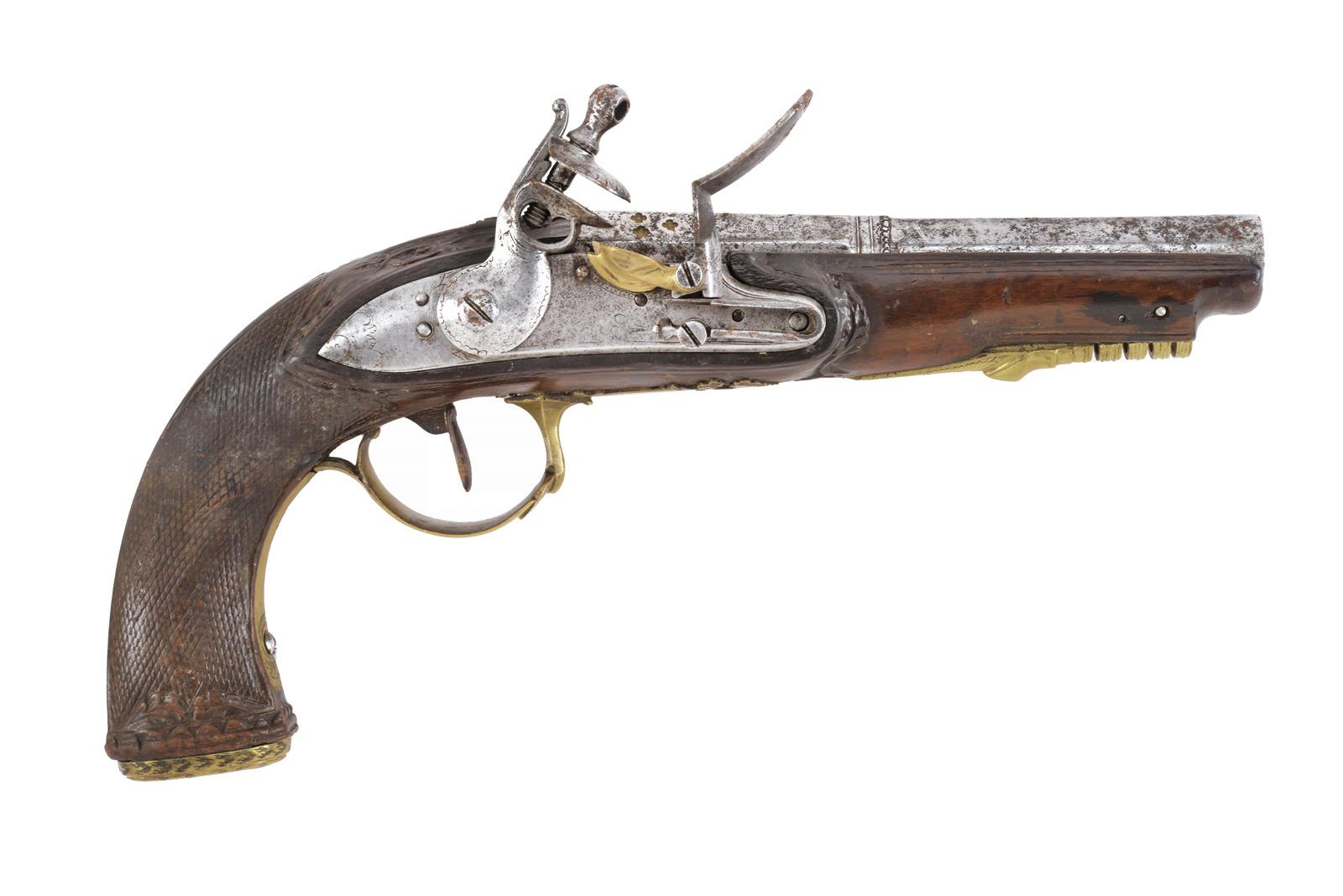 Pistola a pietra focaia da ufficiale