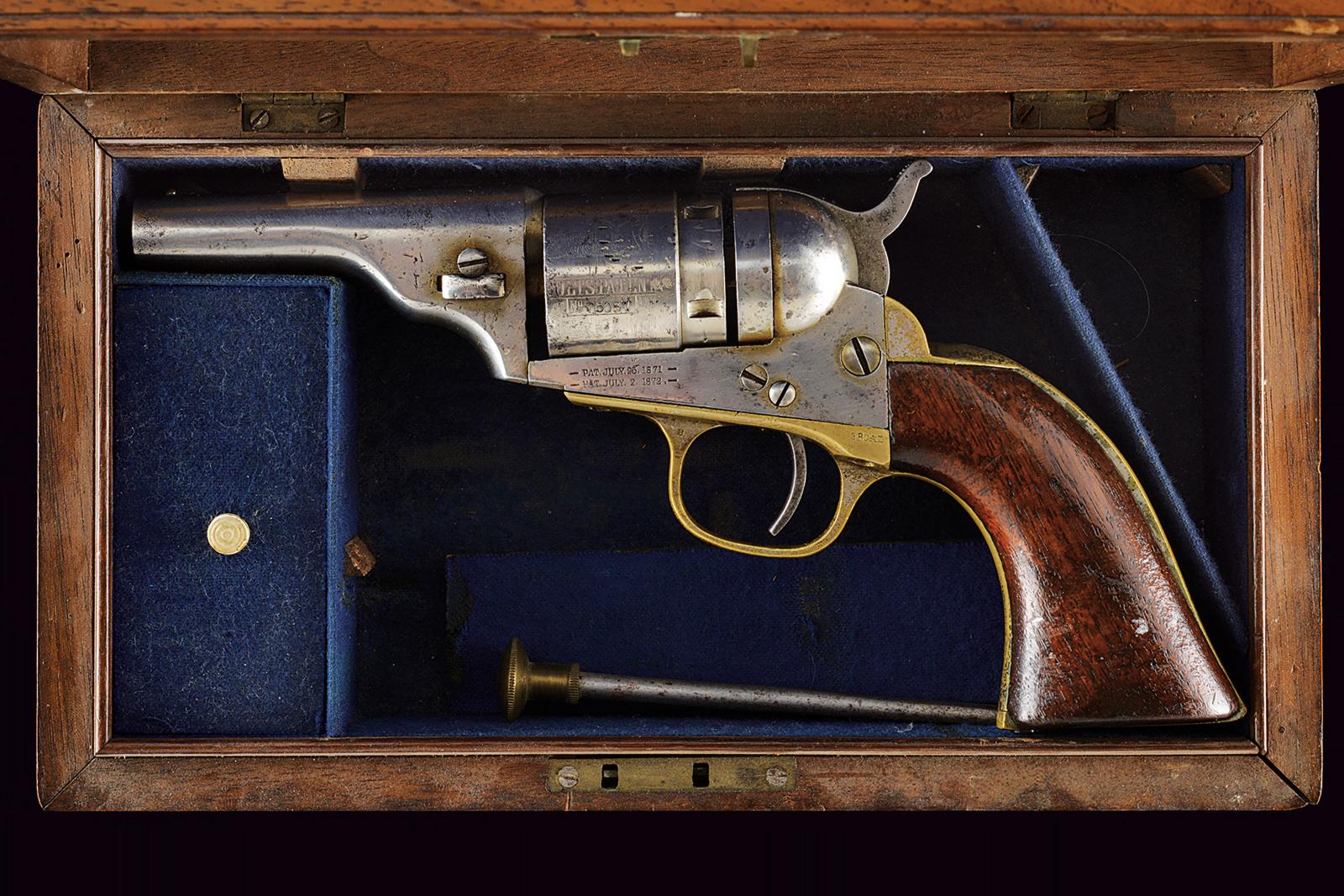 Colt 3-1/2" Round (Ctg.) Barrel w/o Ejector "Solid Barrel Type" in cassetta