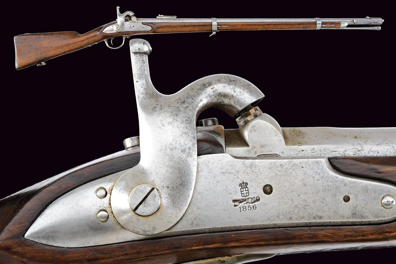 Rara carabina a luminello da bersaglieri Mod. 1856