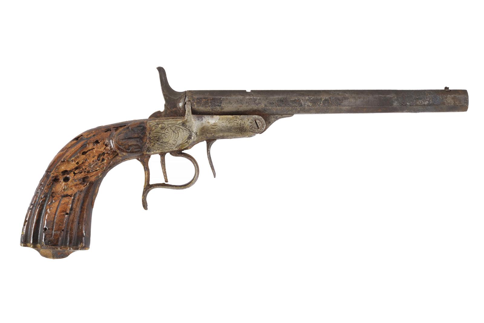 Pistola a retrocarica tipo Flobert