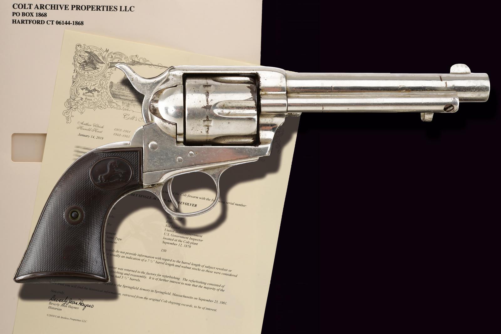 Raro e interessante Colt Single Action Army "Artillery" revolver