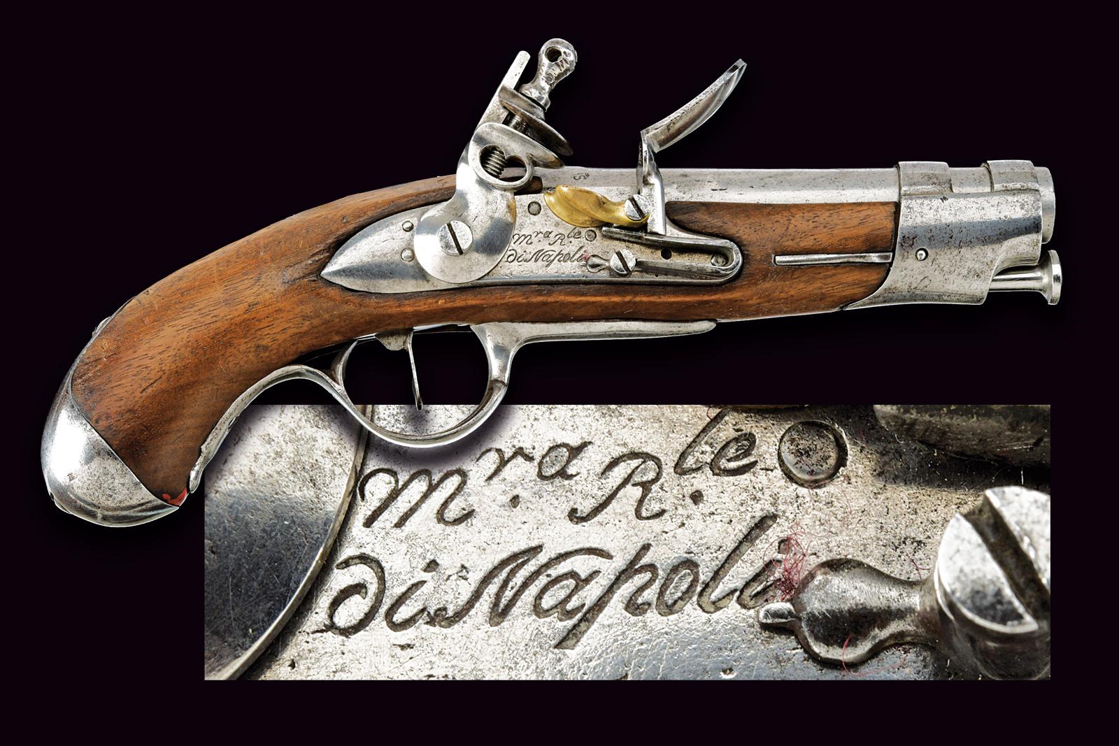 Pistola a pietra focaia da gendarmeria sul modello AN IX francese