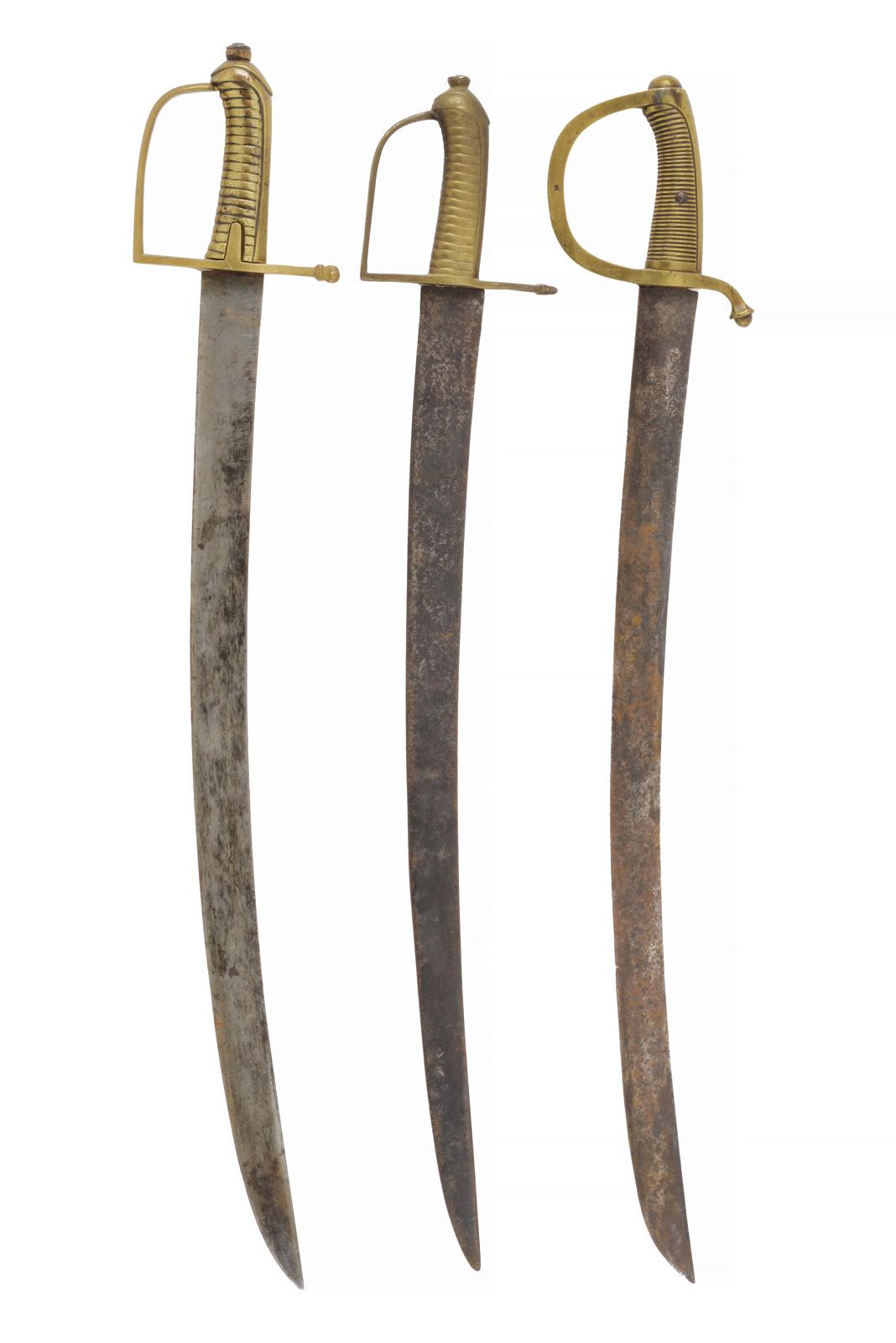 Lotto di tre sabre briquet