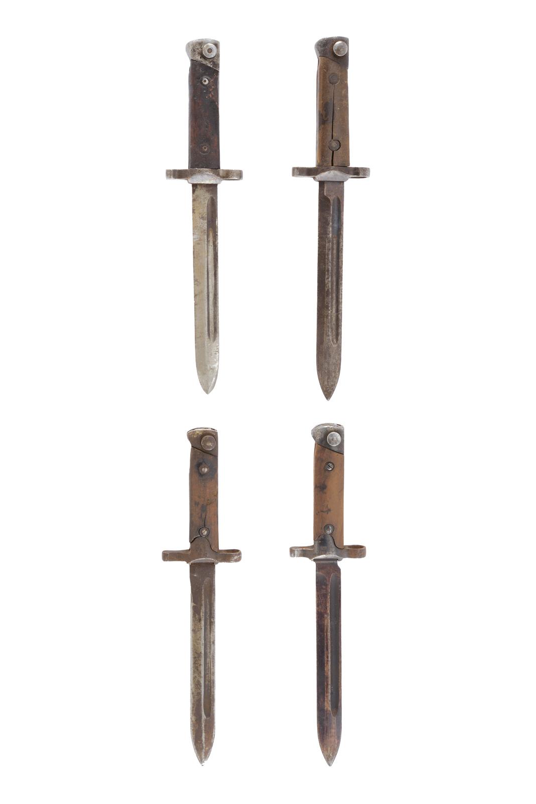 Lotto di quattro baionette mod. 1891/38