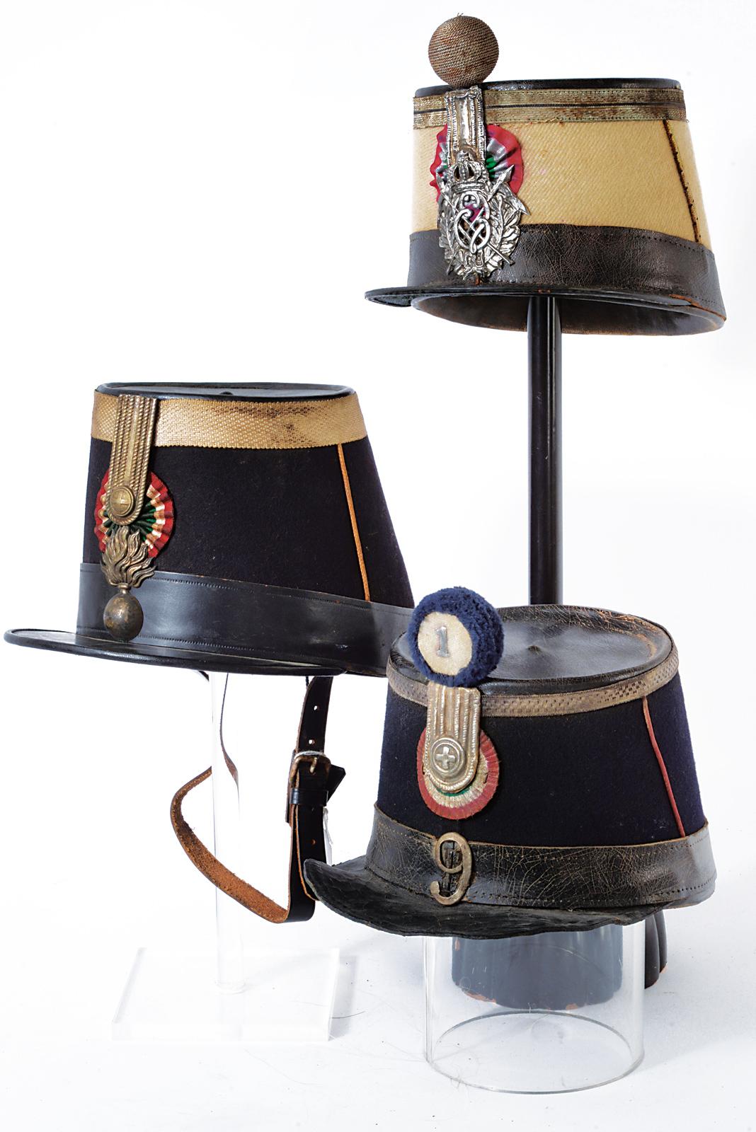 Lotto di tre kepi