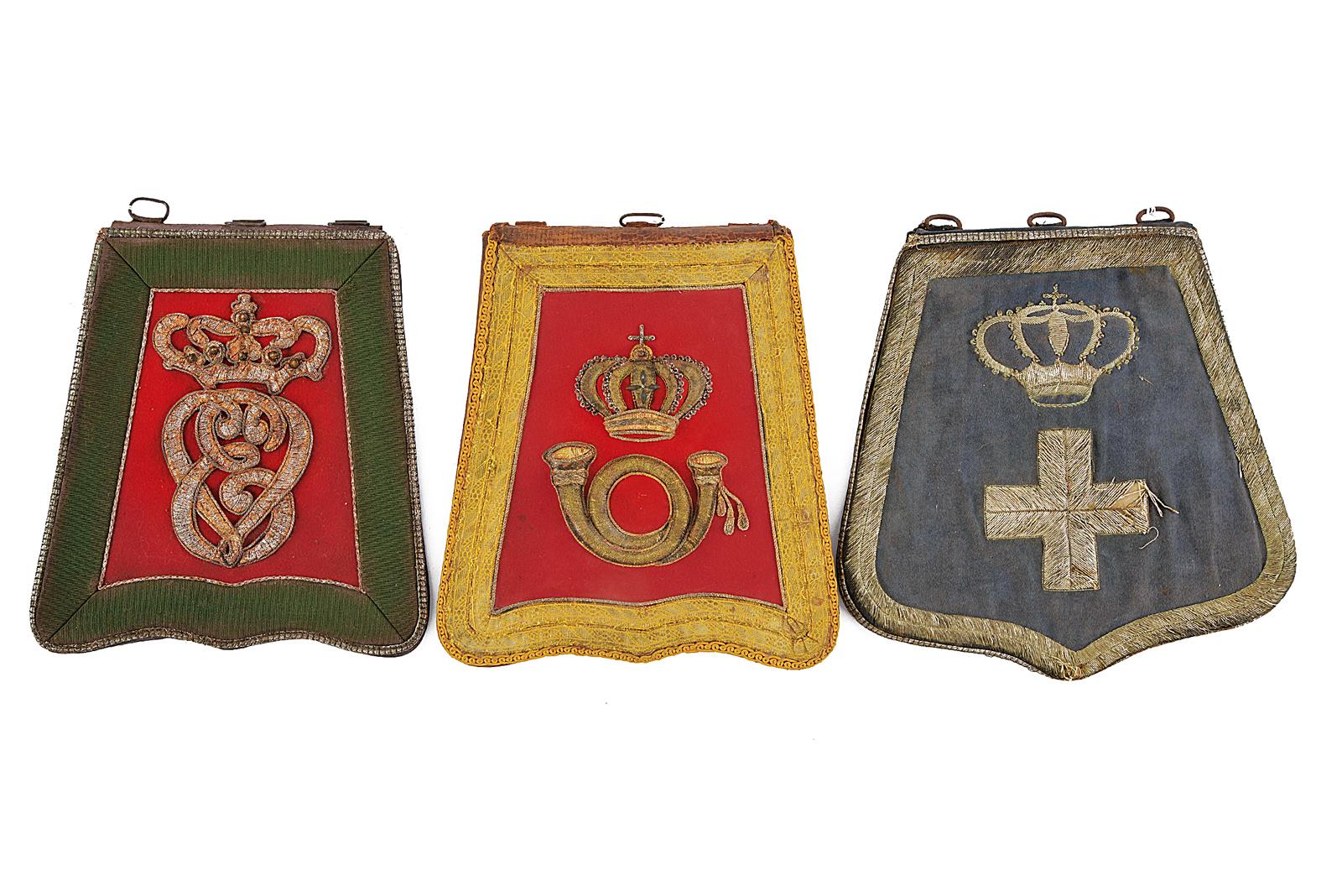 Lotto di tre sabretache